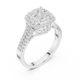 Gold Ring DDLR-454, White Gold, view 2