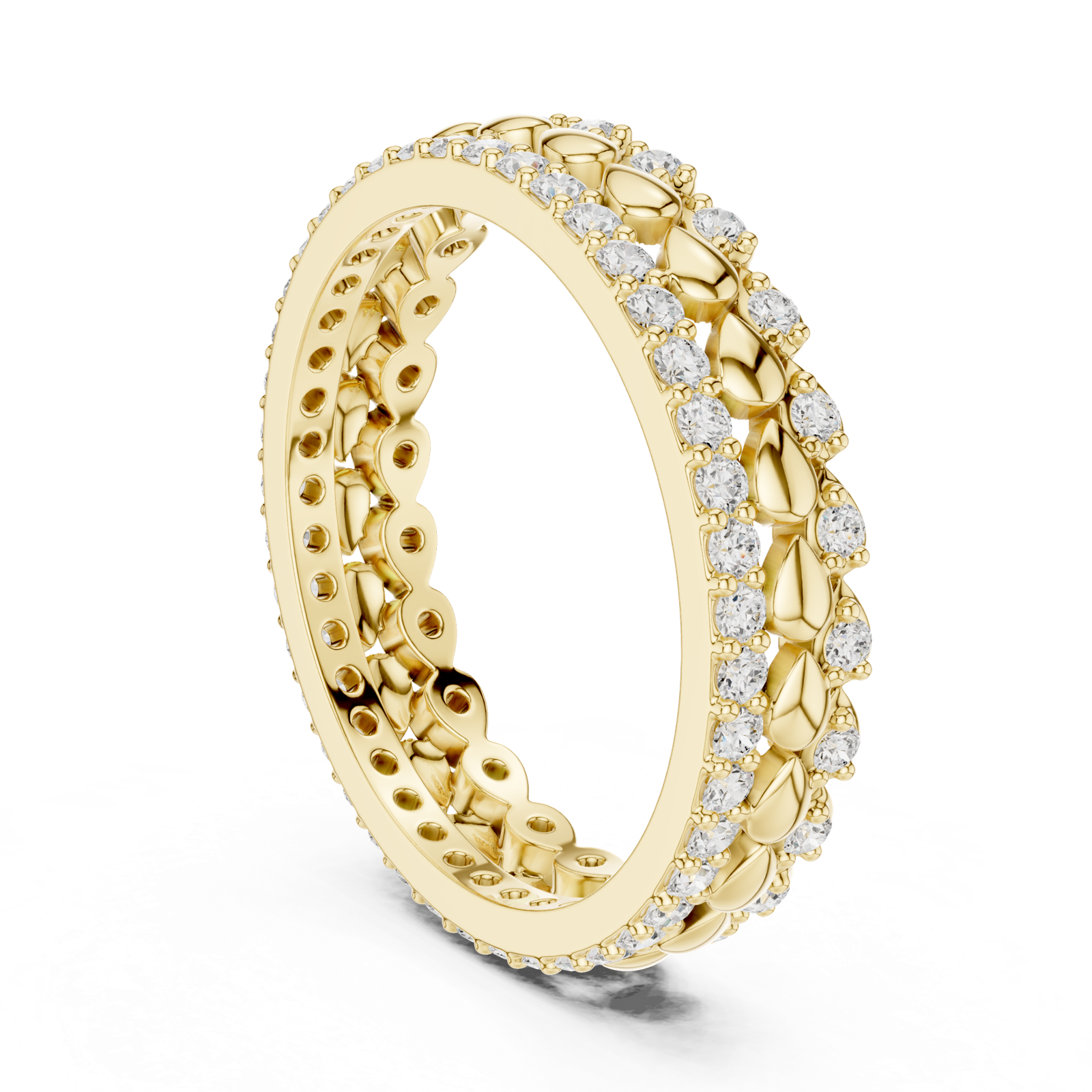 Gold Ring R39, Yellow Gold, view 1
