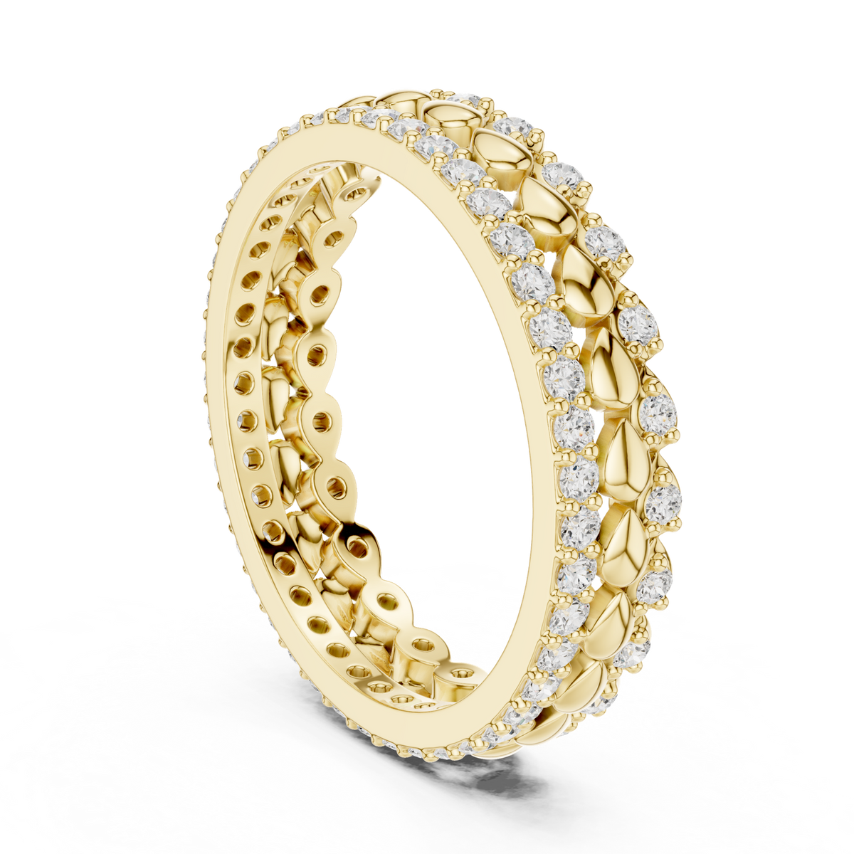 Gold Ring R39, Yellow Gold, view 1