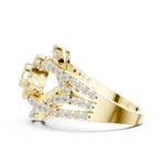 Gold Ring DDLR-458, Yellow Gold, view 3