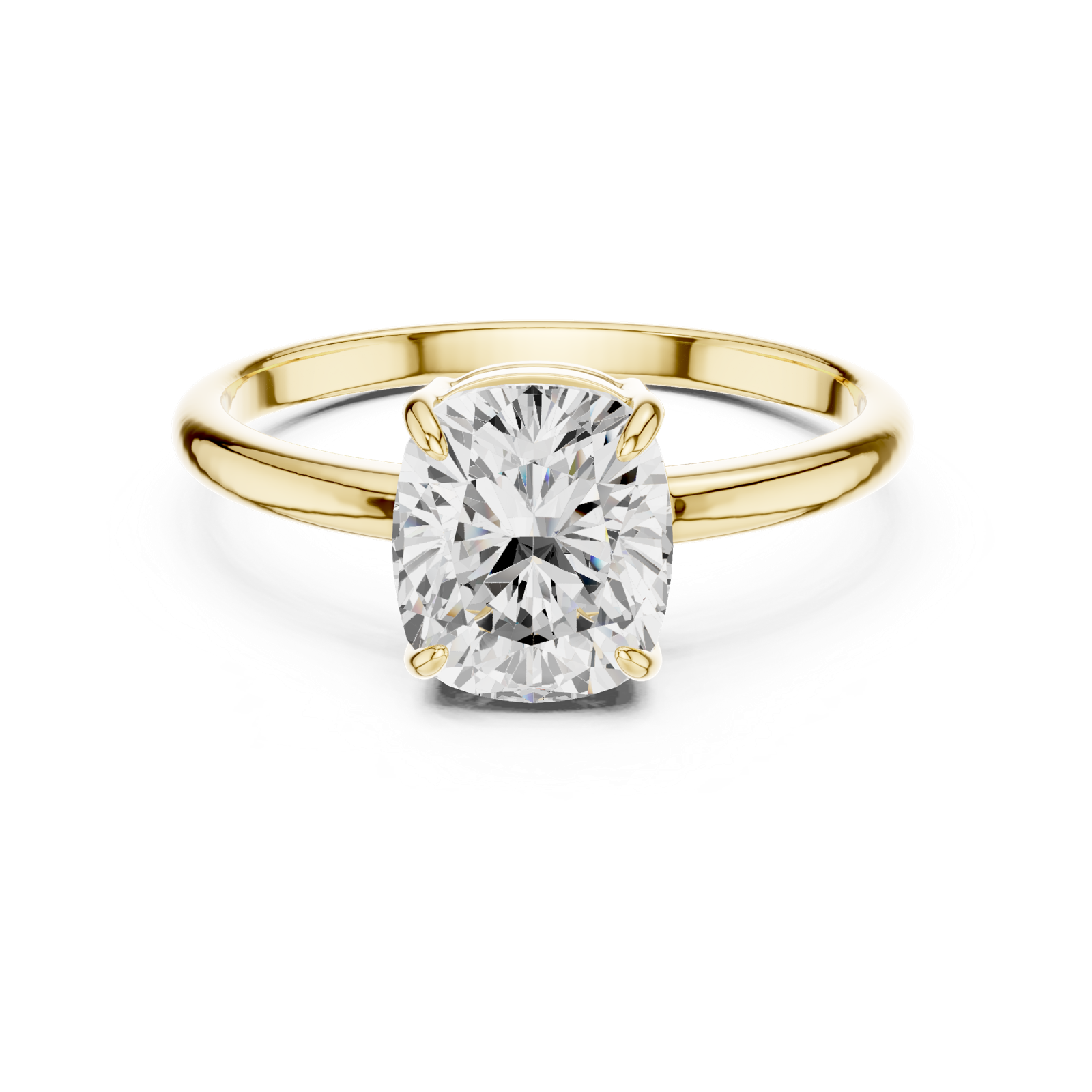 Gold Ring DDLR-808, Yellow Gold, view 4