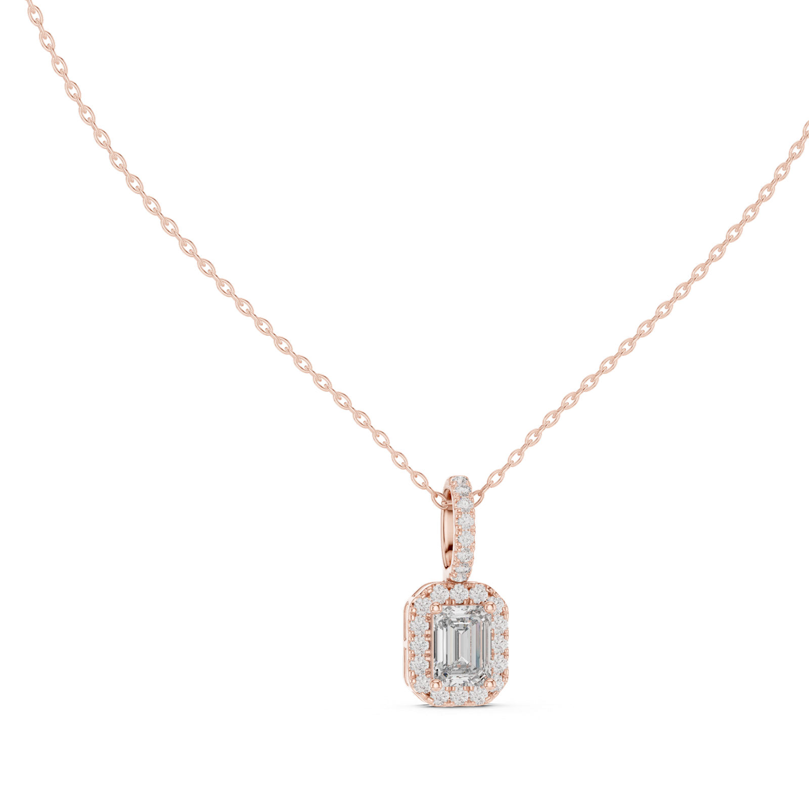 Gold Pendant GPD-0002, Rose Gold, view 1