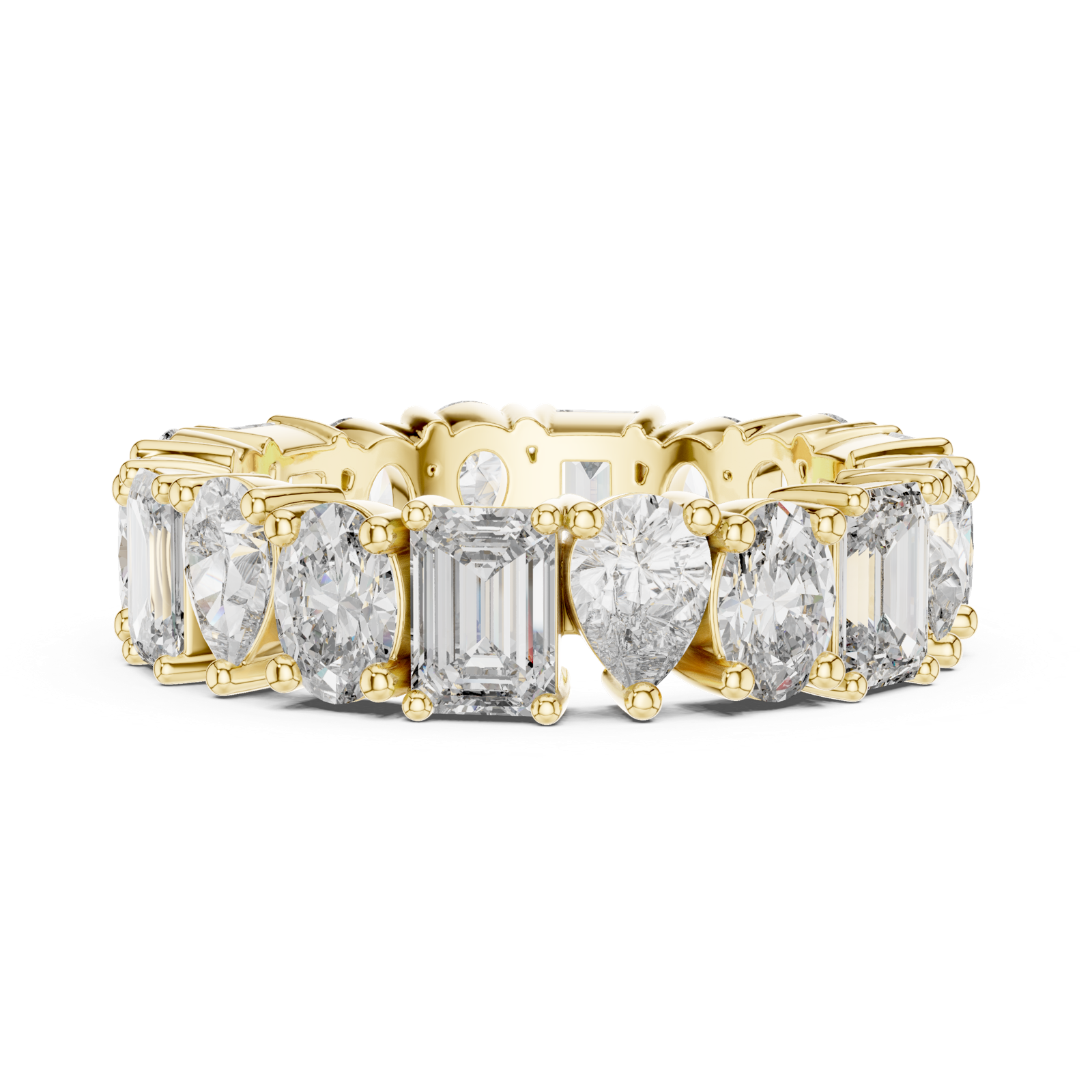 Gold Ring DDLR-239, Yellow Gold, view 3