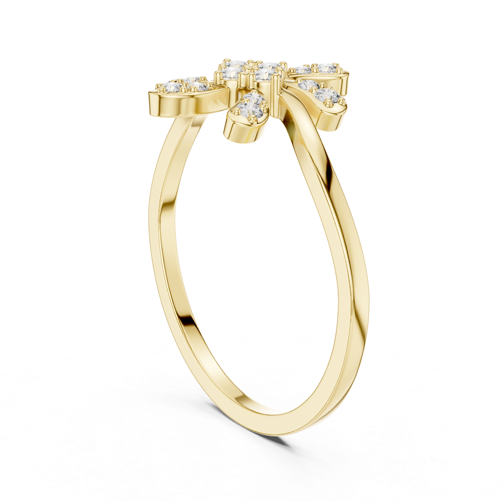 Gold Ring DR-6297, Yellow Gold