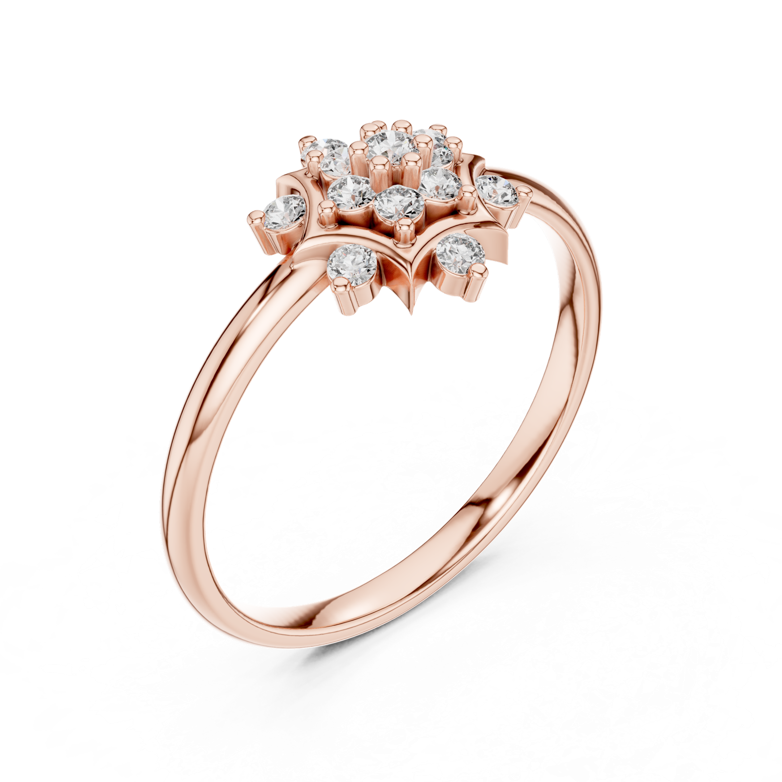 Gold Ring Ledis Ring, Rose Gold, view 2