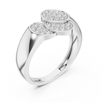Gold Ring LR-01 (47), White Gold, view 2
