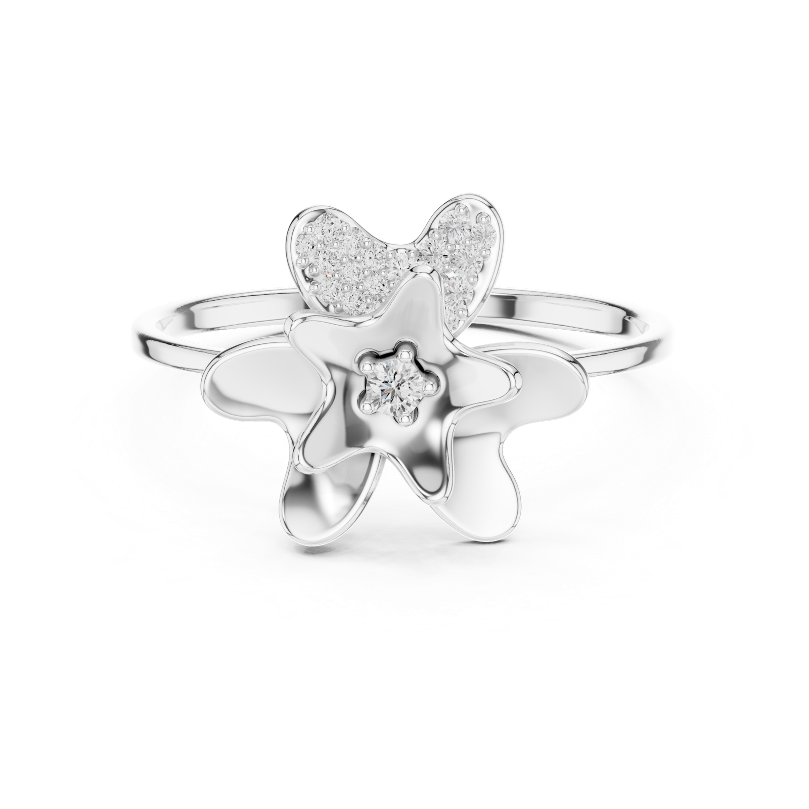 Gold Ring 1 (118), White Gold, view 4