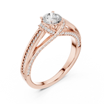 Gold Ring LR-0304, Rose Gold, view 2