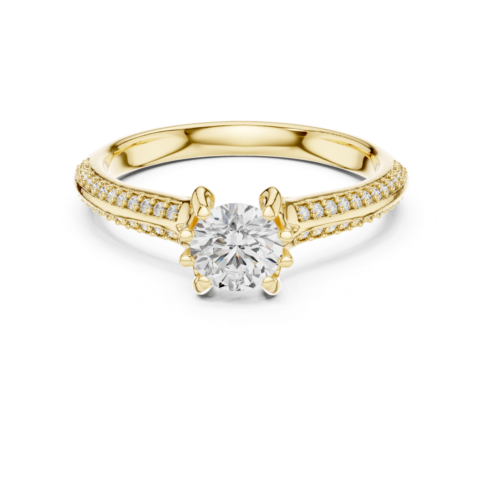 Gold Ring LR-0331, Yellow Gold, view 4