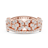 Gold Ring r45, Rose Gold, view 3