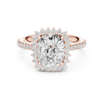 Gold Ring DDLR-732, Rose Gold, view 4