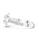 Gold Ring DDLR-345, White Gold, view 3