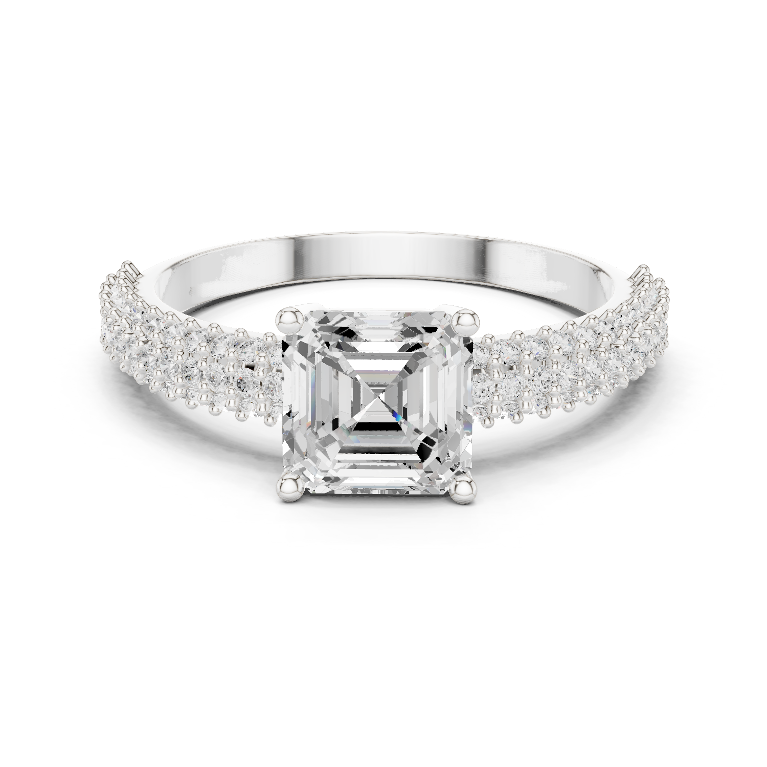 Gold Ring DDLR-1107, White Gold
