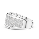 Gold Men's Ring GGR-0004, White Gold, view 3