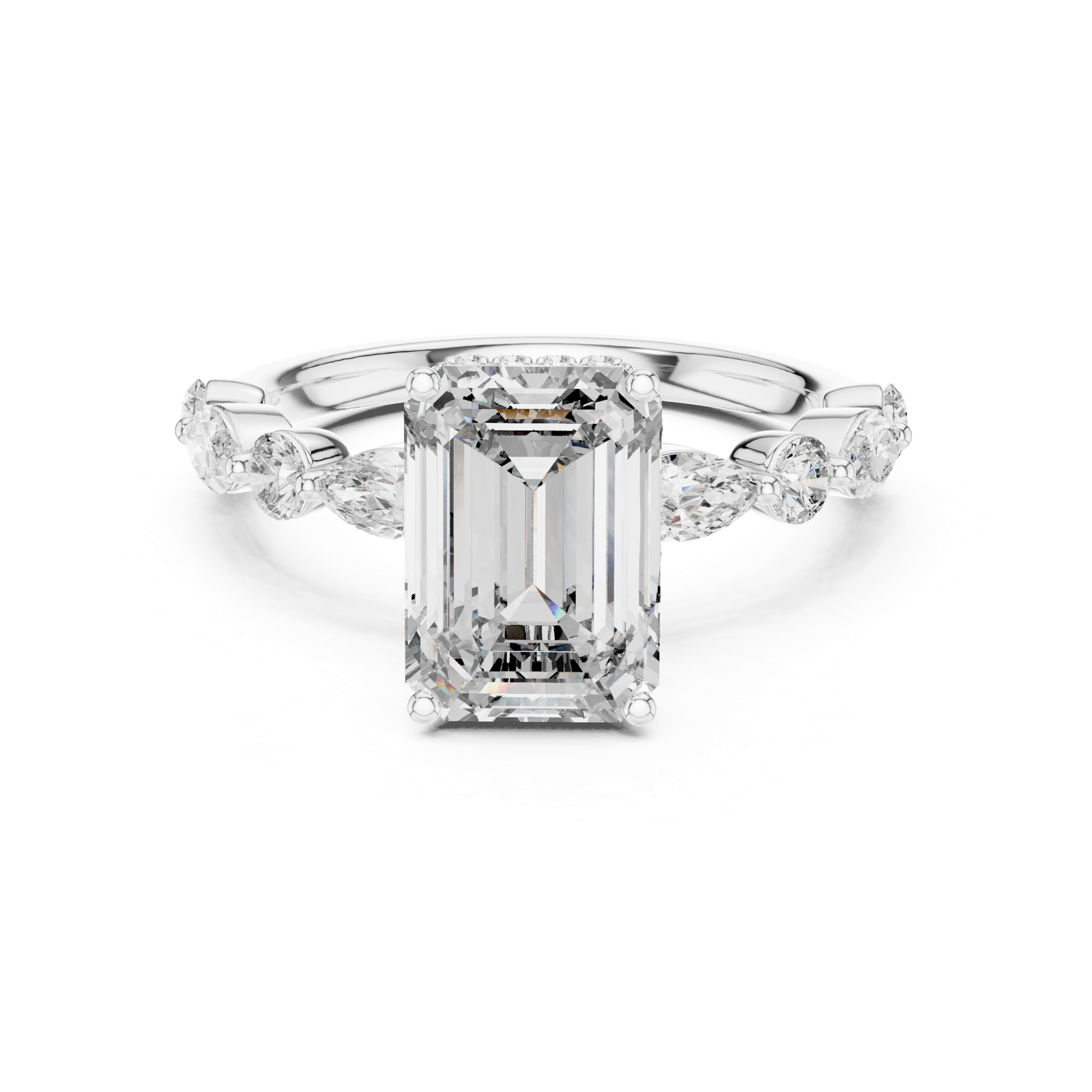 Gold Pendant 9-10014L_04, White Gold