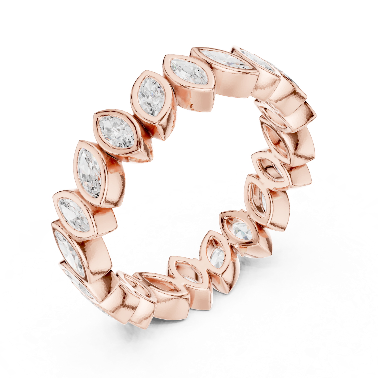 Gold Ring DDLR-311, Rose Gold, view 2