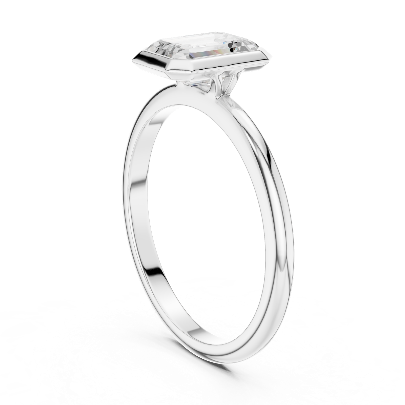 Gold Ring DDLR-1075, White Gold, view 1