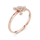 Gold Ring Ledis Ring, Rose Gold, view 2