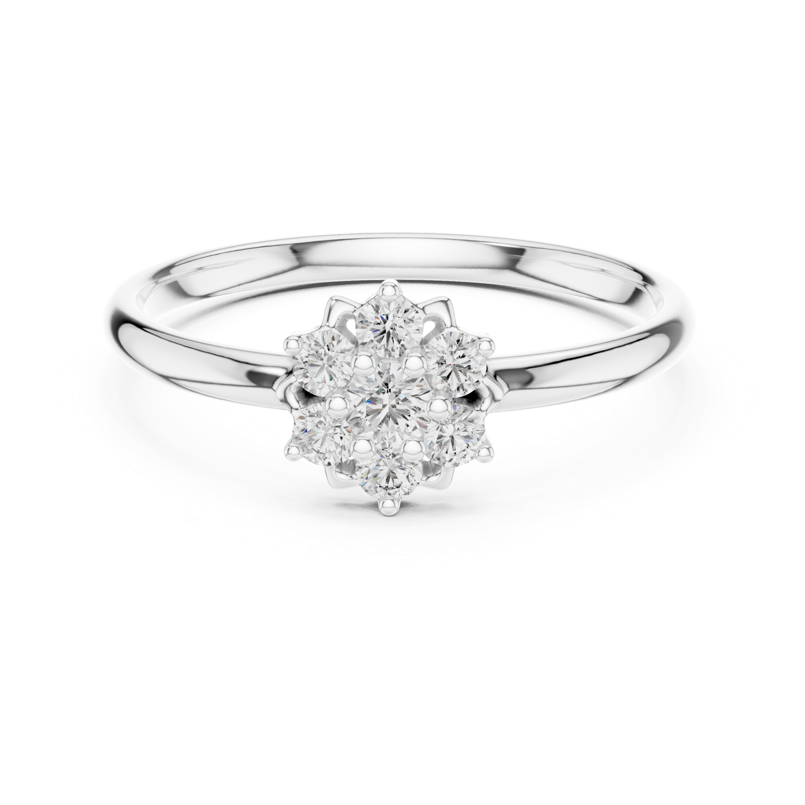Gold Ring 1 (262), White Gold, view 4