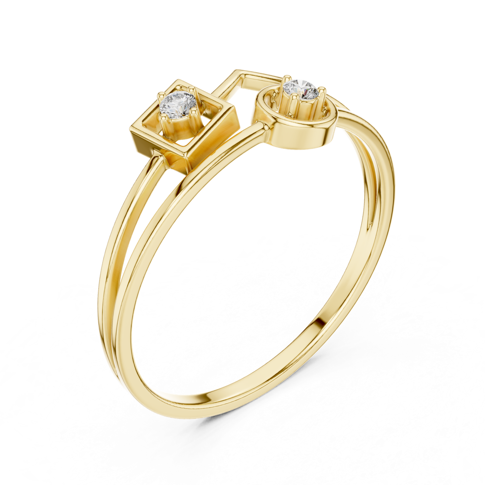 Gold Ring 1 (155), Yellow Gold, view 2