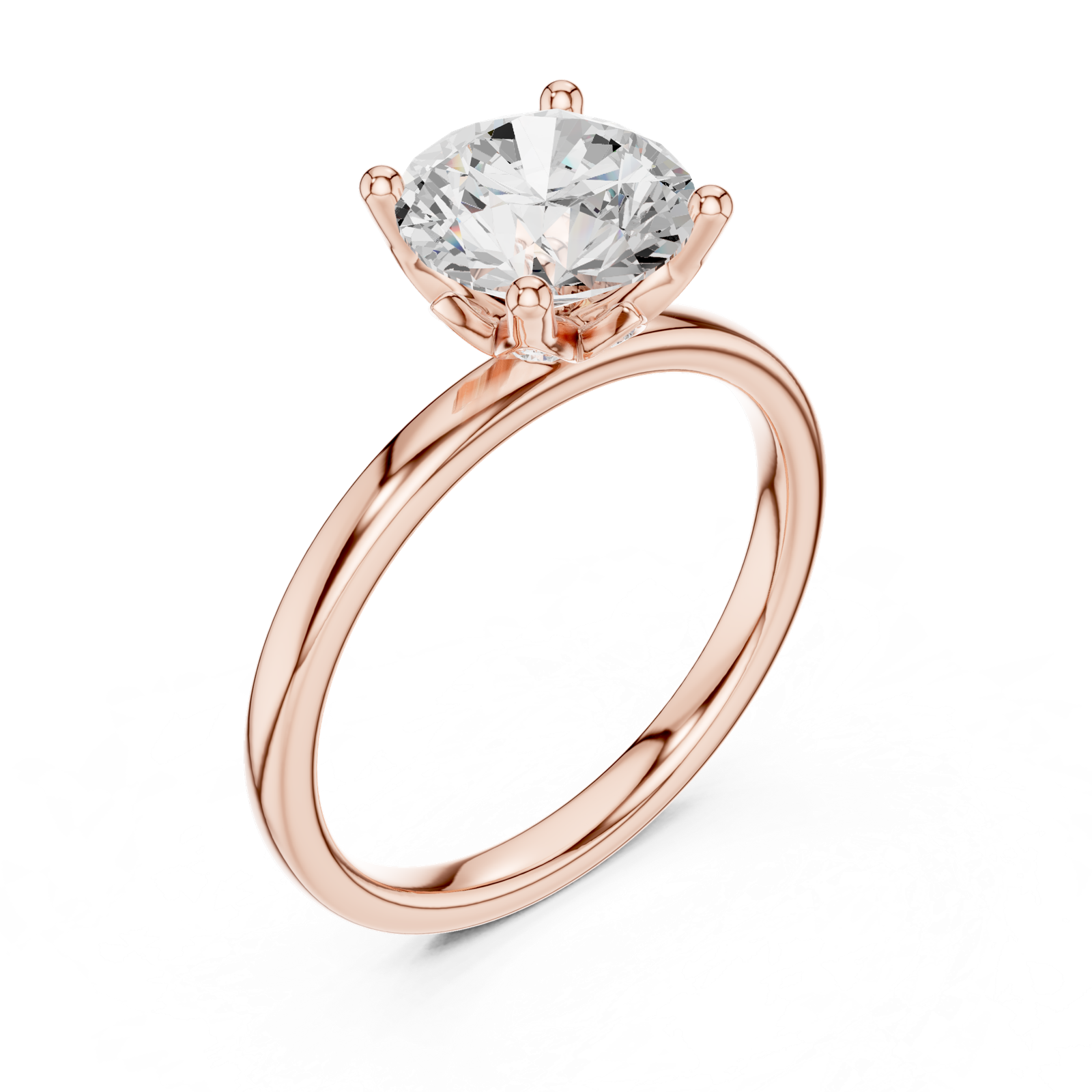 Gold Ring DDLR-847, Rose Gold, view 2