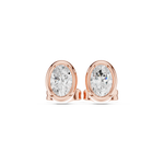 Gold Jewelry DDER-001, Oval center stone, Rose Gold, view 4