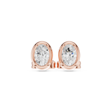 Gold Jewelry DDER-001, Oval center stone, Rose Gold, view 4
