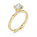Gold Ring DDLR-644, Yellow Gold, view 2