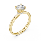 Gold Ring DDLR-644, Yellow Gold, view 2