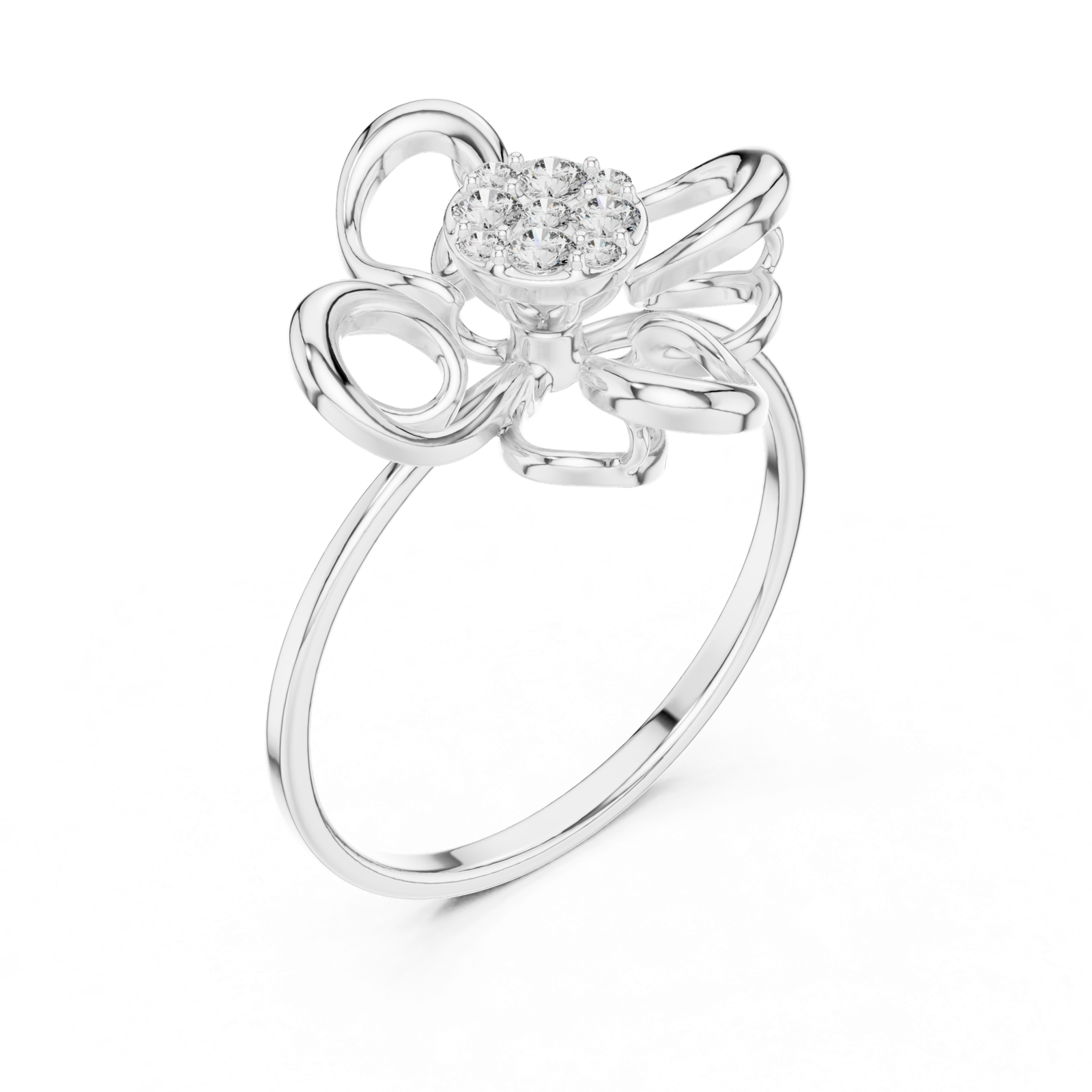 Gold Ring 1 (164), White Gold, view 2