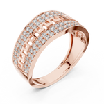 Gold Ring LR-01 (16), Rose Gold, view 2