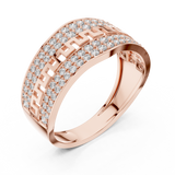 Gold Ring LR-01 (16), Rose Gold, view 2