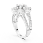 Gold Ring DDLR-348, White Gold, view 1