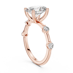 Gold Ring DDLR-056, Rose Gold, view 1