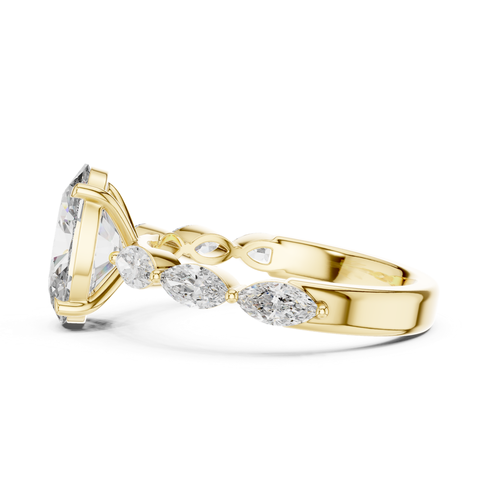Gold Pendant 9-10031L_SS9, Yellow Gold, view 3