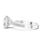 Gold Ring DDLR-750, White Gold, view 3