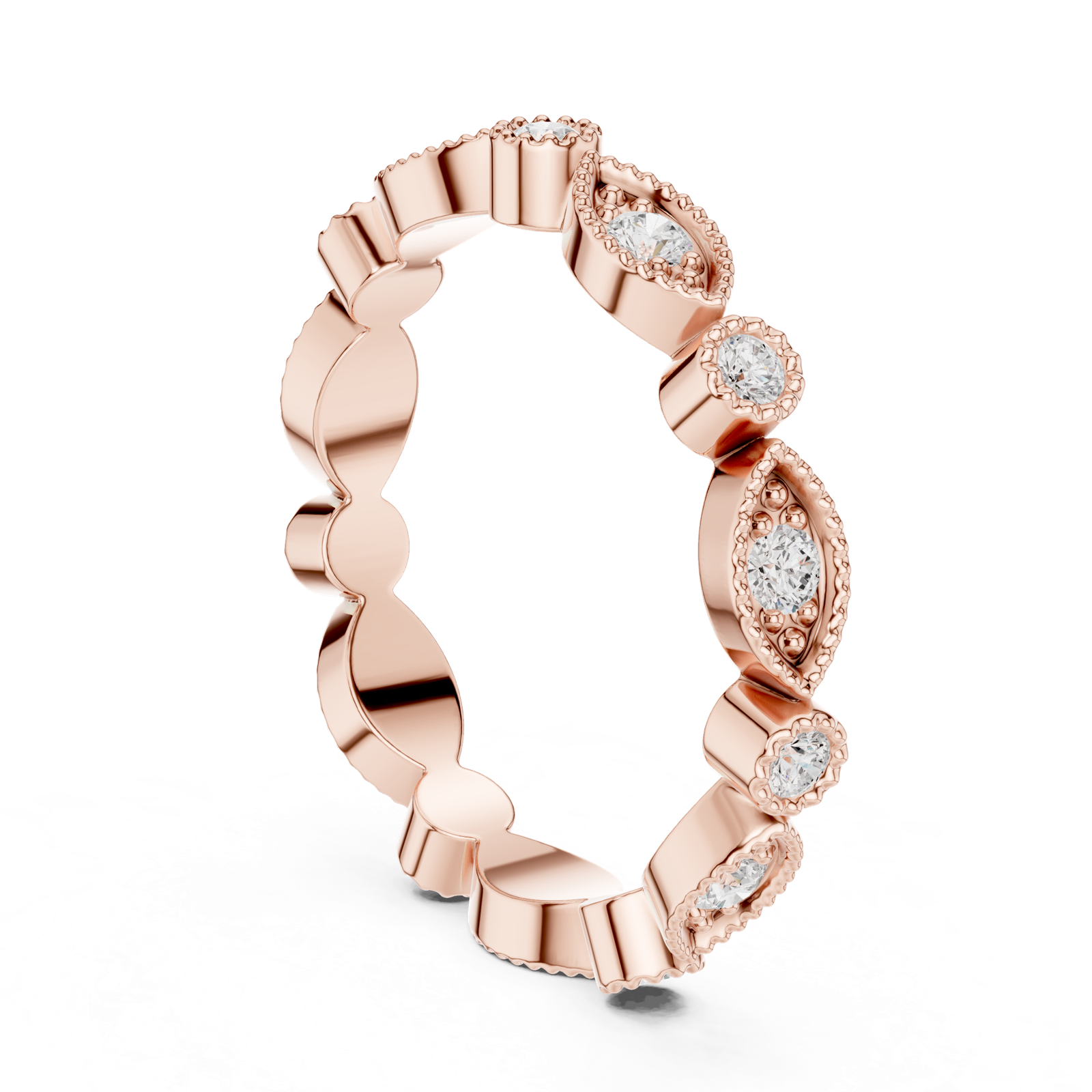 Gold Ring DDLR-372, Rose Gold