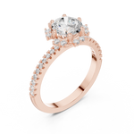 Gold Ring DDLR-324, Rose Gold, view 2