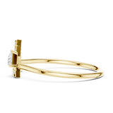 Gold Ring HLR-194, Yellow Gold, view 3