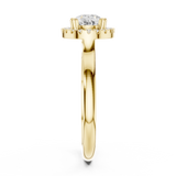 Gold Ring DDLR-346, Yellow Gold, view 3