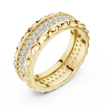 Gold Ring DDLR-423, Yellow Gold, view 2