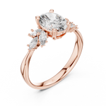 Gold Ring 20-10002L, Rose Gold, view 2