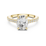 Gold Ring DDLR-879, Yellow Gold, view 4