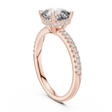 Gold Ring DDLR-177, Rose Gold, view 1