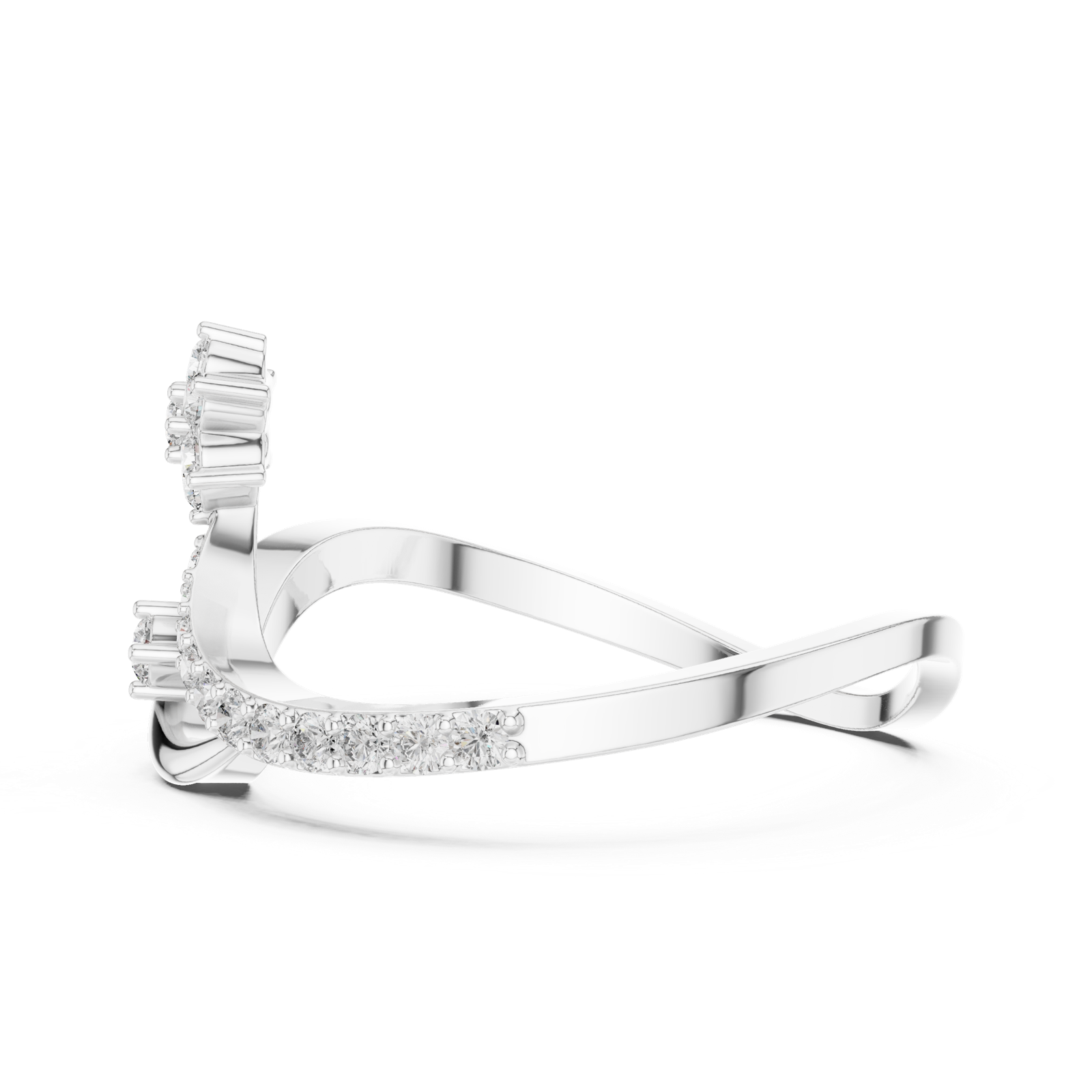 Gold Ring 1 (161), White Gold, view 3