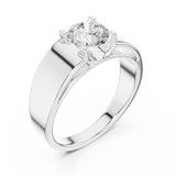 Gold Ring SBMR(5), White Gold, view 2