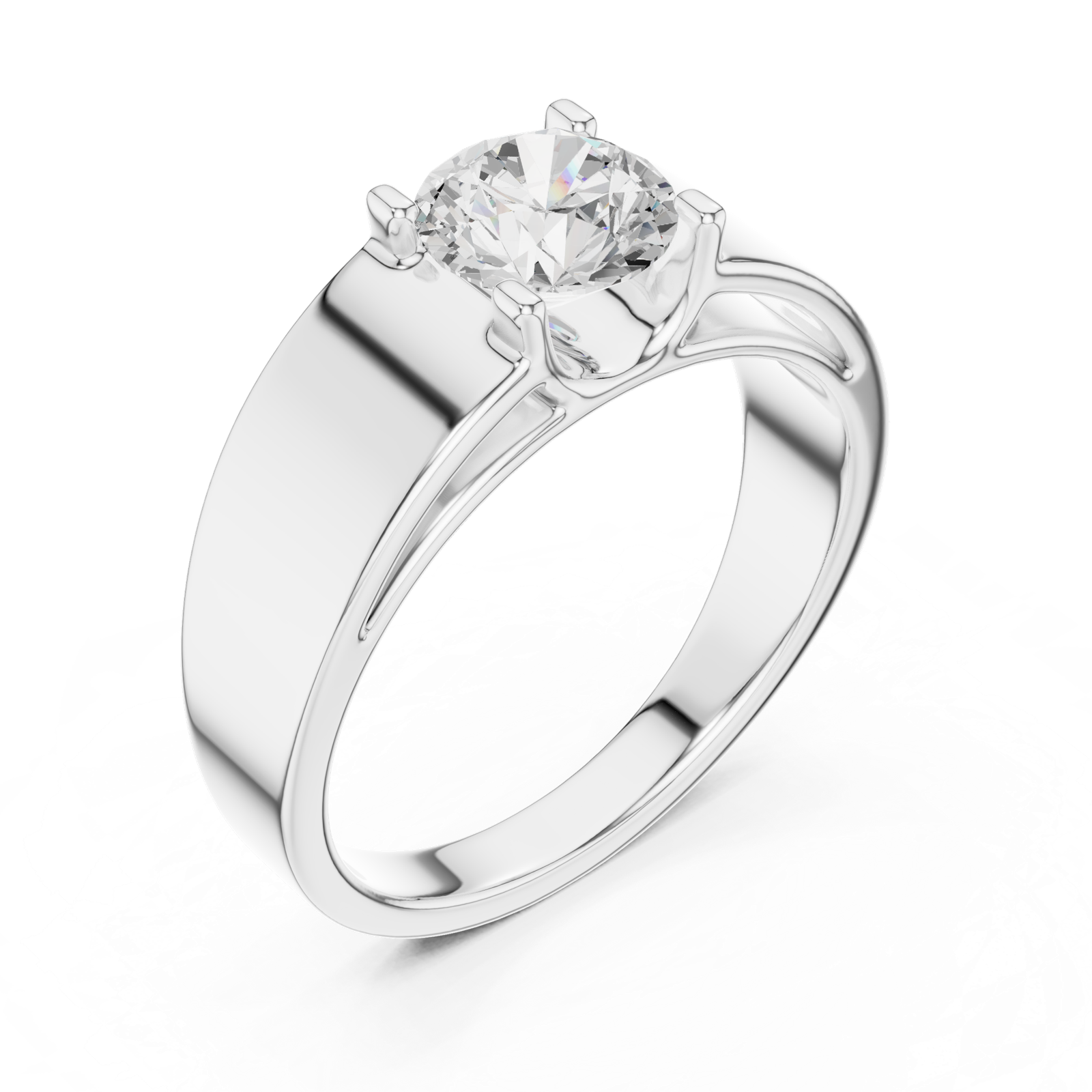 Gold Ring SBMR(5), White Gold, view 2