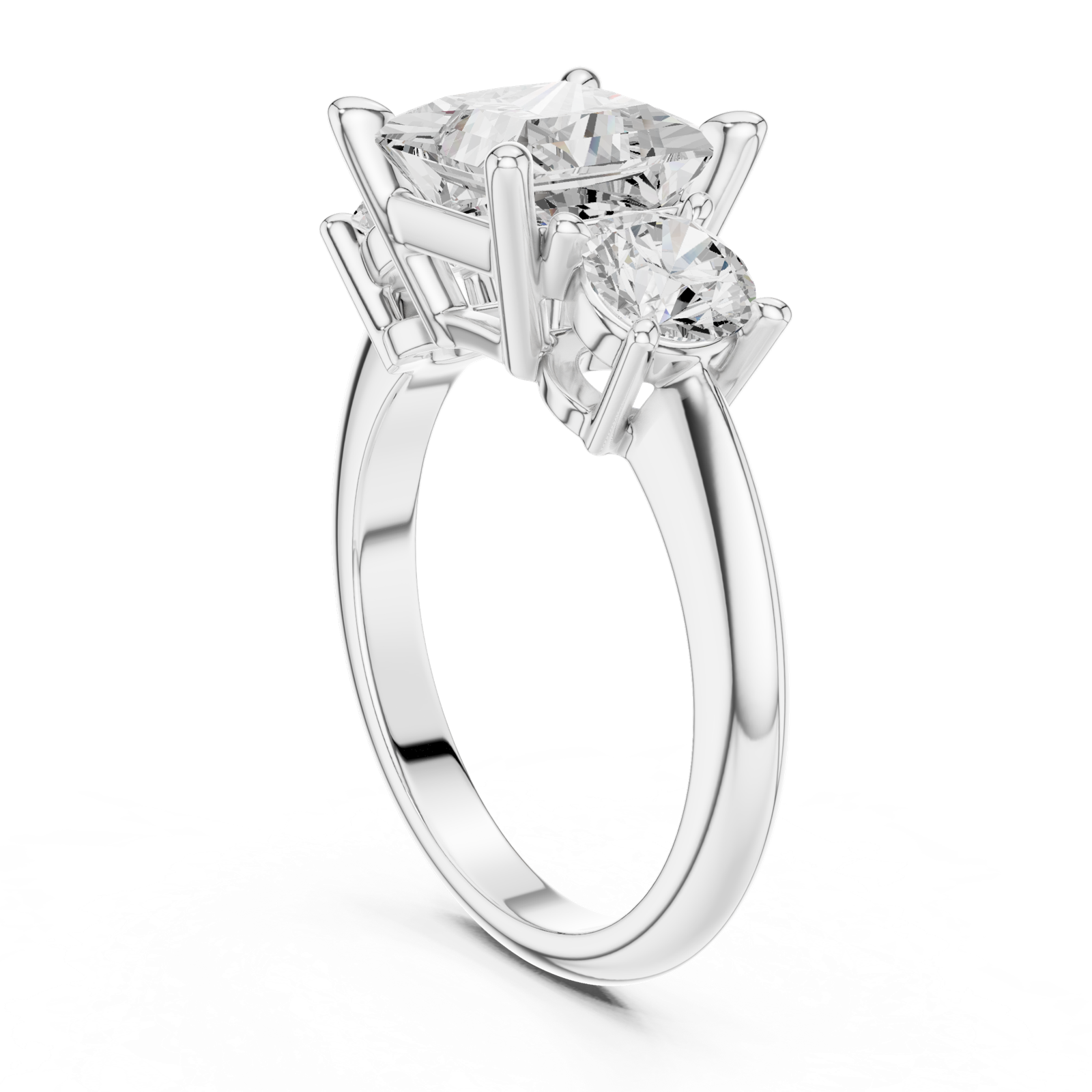 Gold Ring DDLR-904, White Gold, view 1