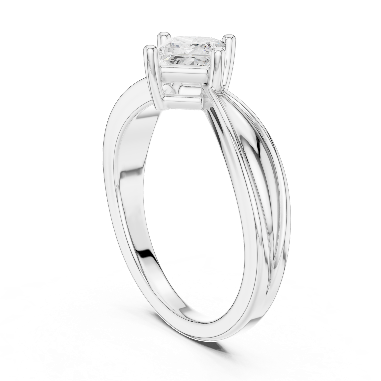 Gold Ring DDLR-527, White Gold