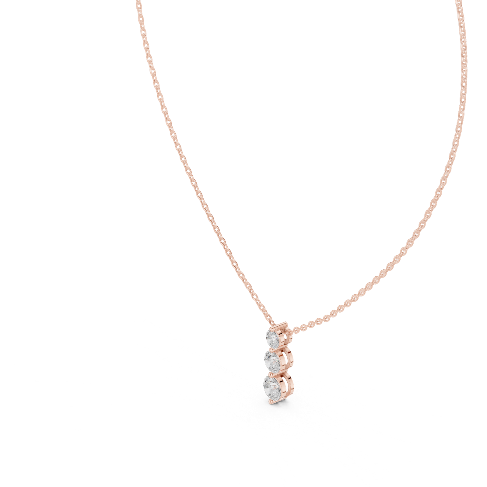 Gold Pendant GPD-0004, Rose Gold, view 2